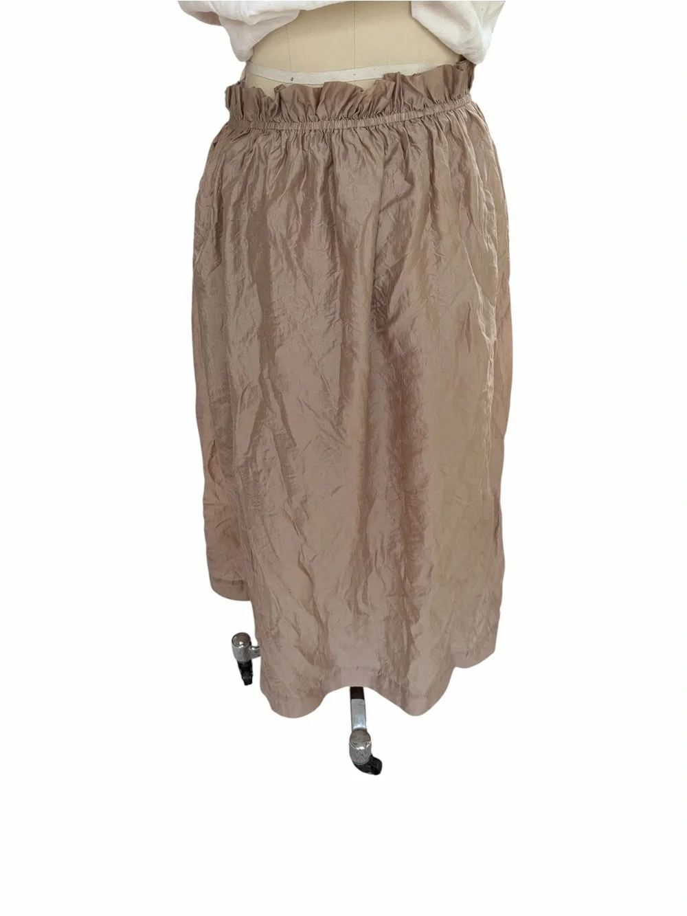 J Crew Crinkle Maxi skirt size small